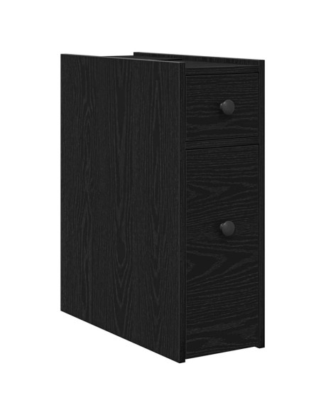 Set di mobili per il bagno Rovere Nero 80 x 18 x 60 cm