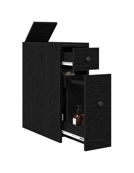 Set di mobili per il bagno Rovere Nero 80 x 18 x 60 cm