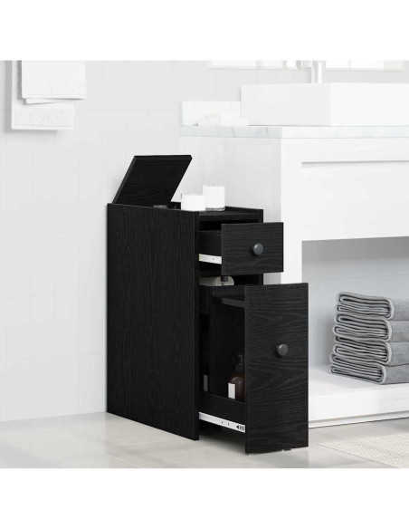 Set di mobili per il bagno Rovere Nero 80 x 18 x 60 cm