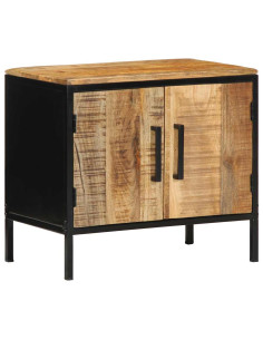 Armadio da Notte 2 pcs Marrone e Nero 50 x 30 x 45 cm 2