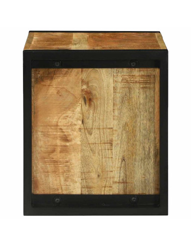 Cubetto da Parete Marrone Legno di mango massello