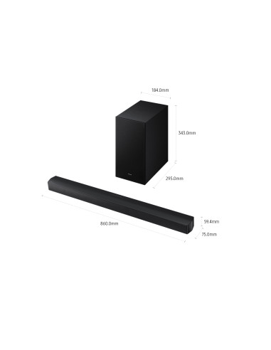 Samsung Soundbar HW-B650F/ZF, Audio 3.1 canali, Wireless Dolby 5.1ch, 2025