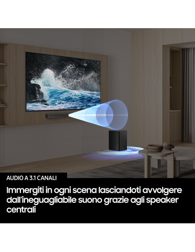 Samsung Soundbar HW-B650F/ZF, Audio 3.1 canali, Wireless Dolby 5.1ch, 2025