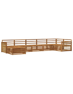 Set di divani da esterno 7 pcs Naturale 2