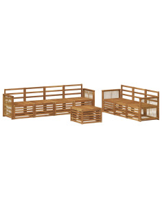 Set divani 8 pcs Legno di Acacia Massello