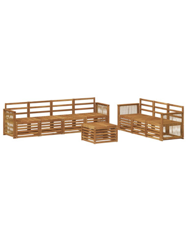 Set divani 8 pcs Legno di Acacia Massello
