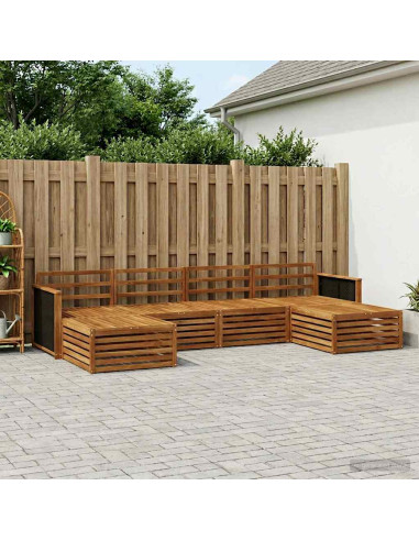 Set divani 6 pcs Legno di Acacia Massello