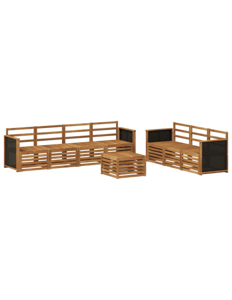 Set divani 8 pcs Legno di Acacia Massello