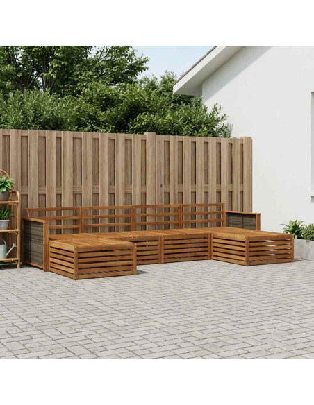 Set divani 6 pcs Legno di Acacia Massello