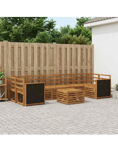 Set di divani da esterno 8 pcs Naturale