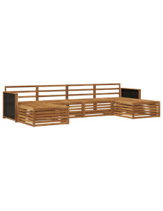 Set divani 6 pcs Legno di Acacia Massello 2