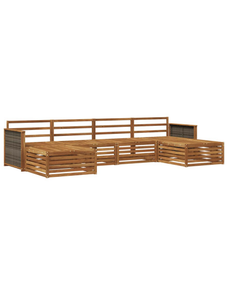 Set divani 6 pcs Legno di Acacia Massello