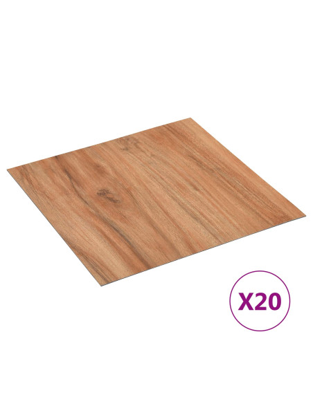 Plance per Pavimentazione Autoadesiva 30,5 x 30,5 cm 20 pcs PVC