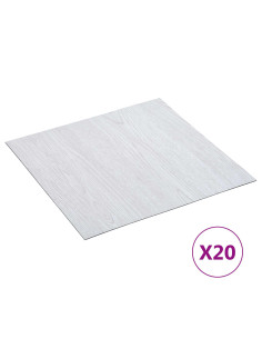 Plance per Pavimentazione Autoadesiva 30,5 x 30,5 cm 20 pcs PVC 2
