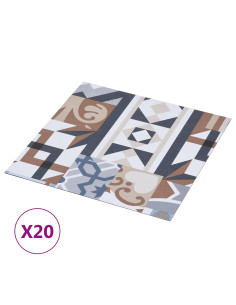 Plance per Pavimentazione Autoadesiva 30,5 x 30,5 cm 20 pcs PVC 2