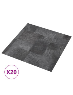 Plance per Pavimentazione Autoadesiva 30,5 x 30,5 cm 20 pcs PVC 2