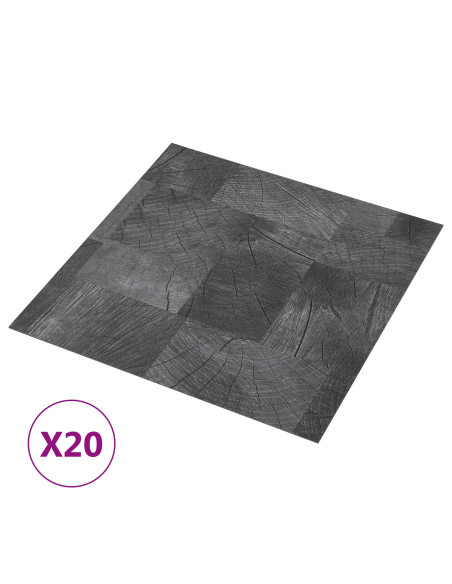 Plance per Pavimentazione Autoadesiva 30,5 x 30,5 cm 20 pcs PVC