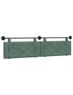 Testata appesa Verde Mare 210 x 55 x 5 cm Velluto 2