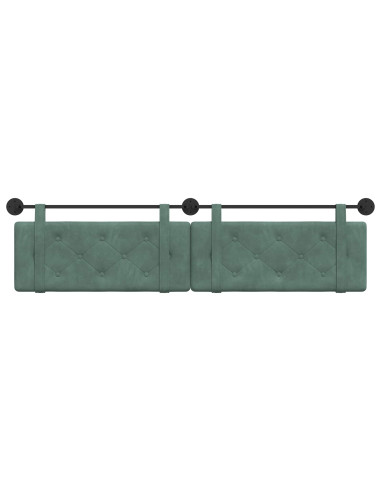 Testata appesa Verde Mare 210 x 55 x 5 cm Velluto