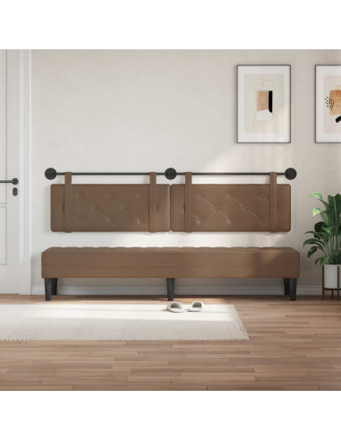 Testata appesa Cappuccino 210 x 55 x 5 cm Pelle Sintetica