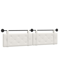 Testata appesa Bianco 210 x 55 x 5 cm Pelle Sintetica 2