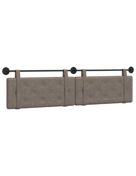 Testata appesa Grigio 210 x 55 x 5 cm PU Antico