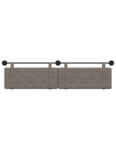 Testata appesa Grigio 210 x 55 x 5 cm PU Antico