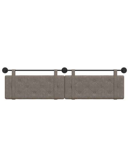 Testata appesa Grigio 210 x 55 x 5 cm PU Antico