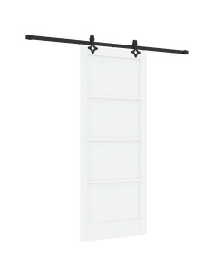 Porta scorrevole Bianco e Nero 83 x 202 cm 2