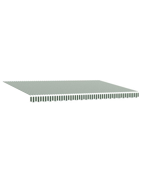 Tenda Retrattile Verde e Bianco 500 × 300 cm