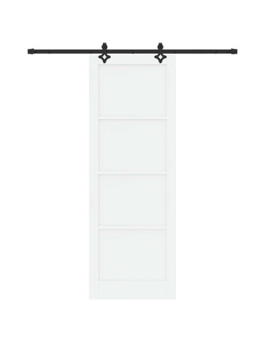 Porta scorrevole Bianco e Nero 83 x 232 cm