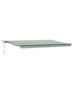Tessuto per Tenda con Verde e Bianco 500 × 300 cm Poliestere 2