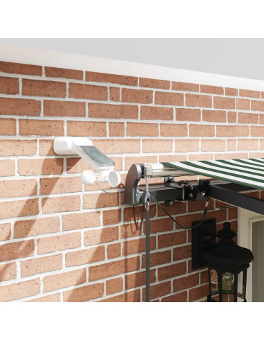 Tessuto per Tenda con Verde e Bianco 500 × 300 cm Poliestere