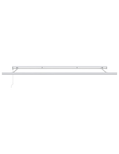Tenda Retrattile Verde e Bianco 500 × 300 cm Tessuto e Metallo