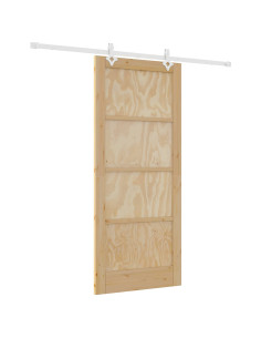 Porta scorrevole Naturale e Bianco 86 x 198,5 cm 2