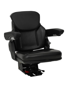 Sedile per trattore con sospensione Nero 60 x 58 x 72 cm 2