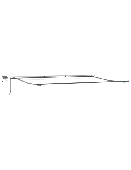 Tenda Retrattile Verde e bianco 600 ×300 cm Tessuto
