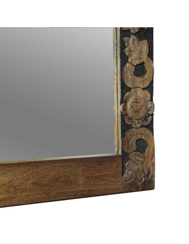 Specchio da parete Rettangolare Marrone Noce 70 x 50 cm