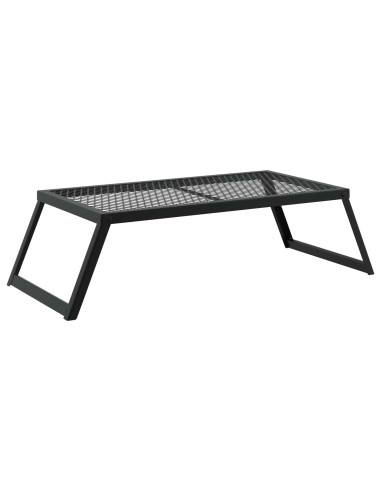 Griglia da Campeggio Pieghevole Nero 58 x 31 x 2 cm