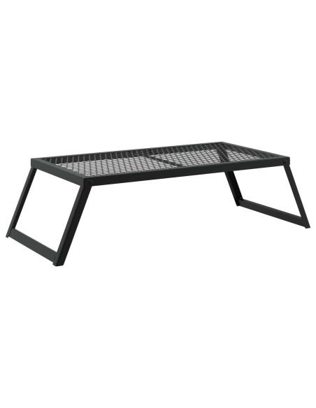 Griglia da Campeggio Pieghevole Nero 58 x 31 x 2 cm