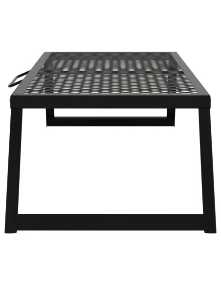 Griglia da Campeggio Pieghevole Nero 58 x 31 x 2 cm