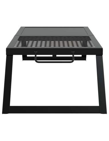 Griglia da Campeggio Pieghevole Nero 31,5 x 26,5 x 4 cm