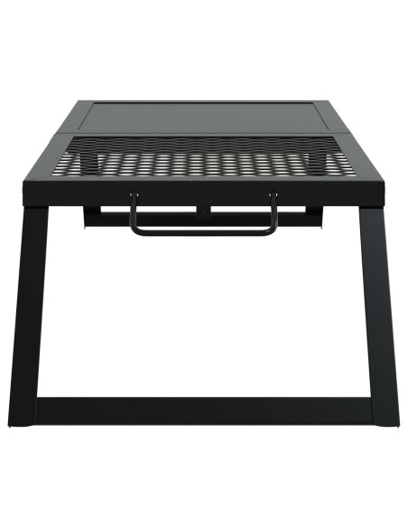 Griglia da Campeggio Pieghevole Nero 31,5 x 26,5 x 4 cm