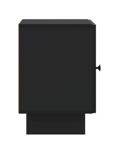 Armadio da Notte Nero 43 x 34,5 x 50 cm Legno ingegnerizzato