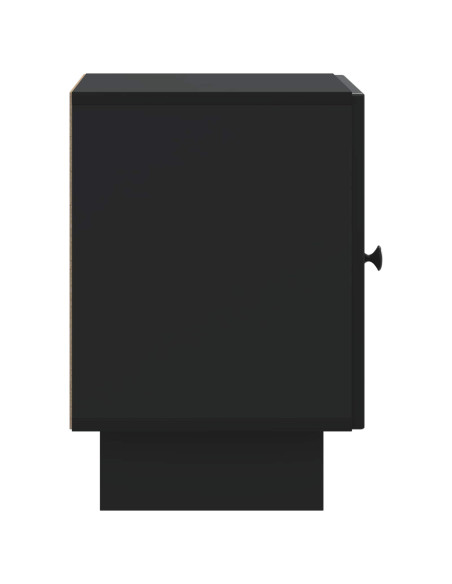 Armadio da Notte Nero 43 x 34,5 x 50 cm Legno ingegnerizzato