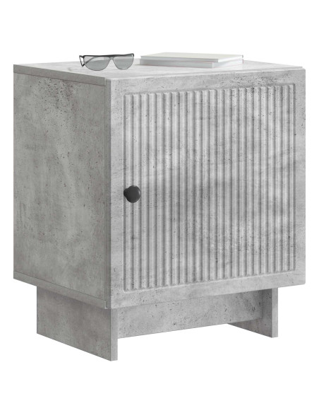 Armadio da Notte 2 pcs Grigio Cemento 43 x 34,5 x 50 cm