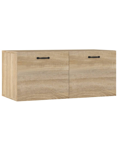Mobile a Parete Rovere Sonoma 80x36,5x35 cm Legno Multistrato