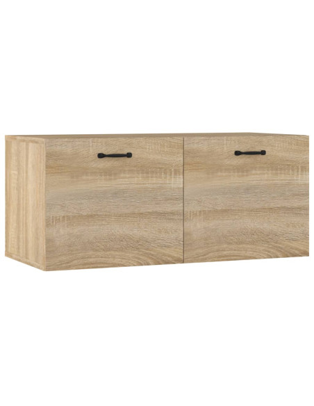 Mobile a Parete Rovere Sonoma 80x36,5x35 cm Legno Multistrato