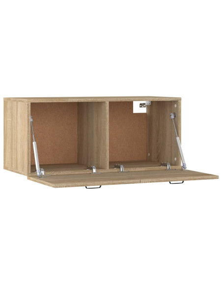 Mobile a Parete Rovere Sonoma 80x36,5x35 cm Legno Multistrato