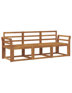 Set di divani da esterno 3 pcs Naturale 2